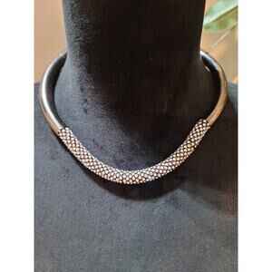 Traci Lynn Rhinestone Choker Necklace & Bracelet With Lobster Clasp  Jewelry Set